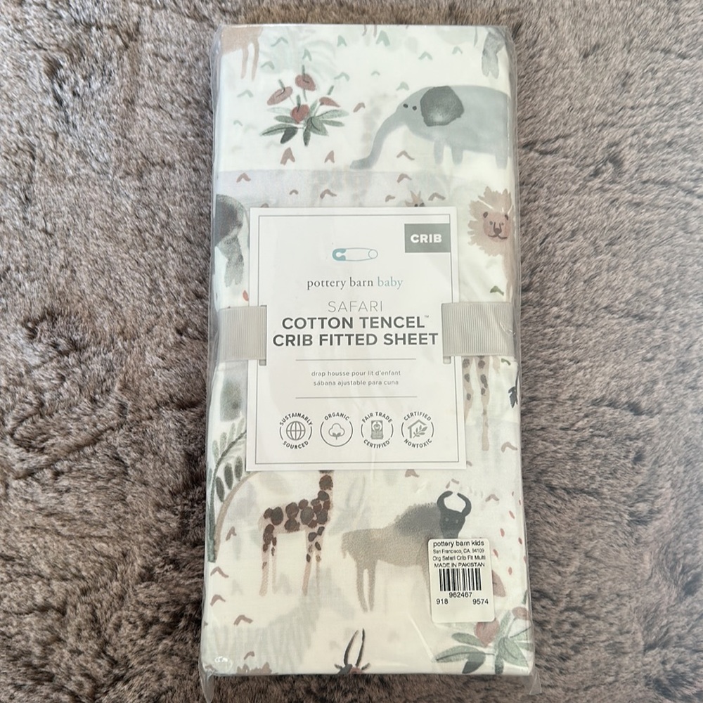 One Brand New Pottery Barn Crib Sheet